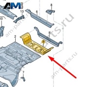 Ниша запасного колеса Audi Q8 e-tron 2024-2024/Audi e-tron 2019-2023 4KE803265