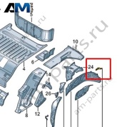 Держатель Volkswagen id3 2020-2024 1EA813695