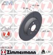 Задние тормозные диски (400.5526.30) Zimmermann на Mercedes C-Class W205 C300
