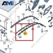 Уплотнитель Volkswagen T-Roc Cabrio 2020-2024 2GC871362