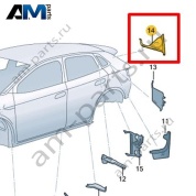 Перегородка стойки D Volkswagen id4/id5 2021-2024 11E864637