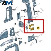 Усилитель стойки В Volkswagen Crafter 2012-2016 2E3809446A