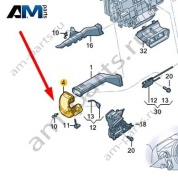 Воздуховод Audi Q8 2019-2024 4M8819723