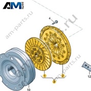 Комплект сцепления (диск/корзина) VAG 0CS141015E