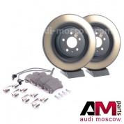 Задние диски и колодки Ауди А8 (D4) 3.0-4.2