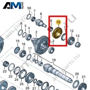 Свободно вращающаяся шестерня VAG 0C9311215D
