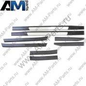 Накладки порогов хром надпись OCTAVIA Октавия А5 KDA600002