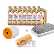 Комплект фильтров для ТО-1/3 Audi A7 (4G) 3.0TDI с маслом Shell 0W30