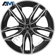 Литой диск задний R22 черный глянец Mercedes GLE V167 A16740137007X23