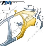 Отрезная деталь (боковина) Volkswagen Taigo 2022-2024 2G7809843