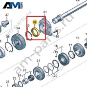 Игольчатый подшипник VAG 0CL311779B