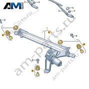 Комплект элементов крепления Audi A6 (C8) 2019-2024 4K0998754
