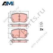 Передние тормозные колодки GDB2433 TRW для Мерседес GLB-200
