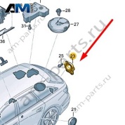 Динамик (Surround) Audi A6 (C8) Avant/Allroad 2019-2024 4K9035825