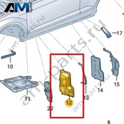 Защитный экран Volkswagen T-Roc Cabrio 2020-2024 2GC864633