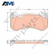 Передние тормозные колодки TRW GDB1734 для Mercedes AMG GT S