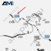 Трос ручного тормоза A2124201385 Mercedes CLS C218