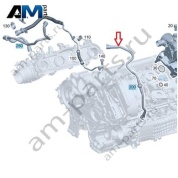 Вентиляционная трубка сепаратора слева на Mercedes W223 AMG S63 (M177) A1770107907