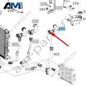 Шланг системы охлаждения от радиатора слева к двигателю Mercedes AMG S63 (M177) A2135012800