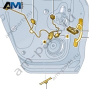 Жгут проводов двери Volkswagen T-Roc Cross 2019-2024 2GM971694