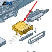 Блок управления информационной электронной системы MMI 3G+ Audi A6 (C7) 2015-2018 4G0035666EX