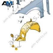 Пластмассовый Подкрылок Volkswagen Jetta VII 2020-2024 17A805912D