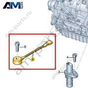 Датчик детонации с жгутом проводов VAG 06K905377F