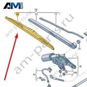Щетка стеклоочистителя Audi Q8 e-tron 2024-2024/Audi e-tron 2019-2023 4KE955425