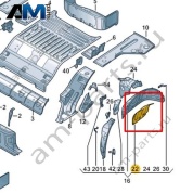 Крепление пружины Volkswagen id3 2020-2024 1EA802191