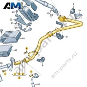 Магистраль хладагента с внутренним теплообменником Audi Q8 e-tron 2024-2024/Audi e-tron 2019-2023 4KR816738D