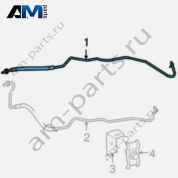 Трубка охлаждения масла АКПП от коробки к радиатору A1645001972 для Mercedes GL X164