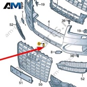 Стяжная лента Audi A8 (D4) 2014-2017 4H0807899