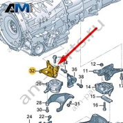 Опорный кронштейн КП Audi A8 (D5) 2018-2024 4N0399114B