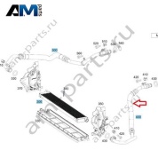 Маслопровод к двигателю слева Mercedes W205 AMG C63 (M177) A2055010124
