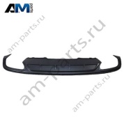 Спойлер заднего бампера темный хром (сдвоенная труба слева/справа) Ауди А4 В9 (рестайлинг) 8W0807521SRU6