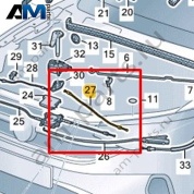 Трос капота Volkswagen Taigo 2022-2024 2G7823528