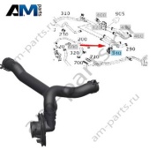 Шланг подающей магистрали к теплообменнику на Mercedes W222 AMG S63 (M177) A2228301796