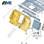 Задняя стенка Audi A8 (D4) 2014-2017 4H0813501E