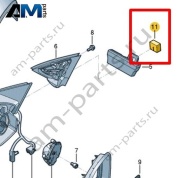 Шумоизоляция Volkswagen Jetta VII 2020-2024 17A868511