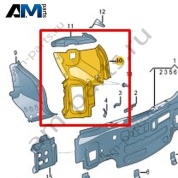 Панель крепления заднего фонаря Volkswagen Taigo 2022-2024 2G6813327A