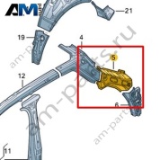 Соединительный элемент Volkswagen T-Roc 2018-2024 2GA810498