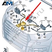 Трос капота Audi Q7 (4M) 2016-2024 4M0823529D