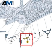 Часть стойки А Volkswagen id3 2020-2024 10A864013