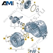 Комплект уплотнений для главной передачи VAG 0D5498111B