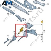 Усилитель колесной арки Volkswagen id3 2020-2024 1EA805077