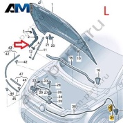 Петля капота слева Volkswagen Тигуан 57G823301