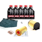Набор ТО-2_4 для Шкода Октавия А5 2.0 FSI 150 л.с. с маслом Motul 5W30