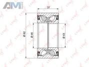 Подшипник ступицы передний LYNX для Superb I WB-1057