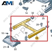 Консоль Volkswagen T-Roc Cabrio 2020-2024 2GC881034