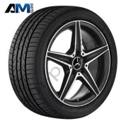 Литой диск задний AMG R18 черный глянец Mercedes C-class W205 A20540112007X23